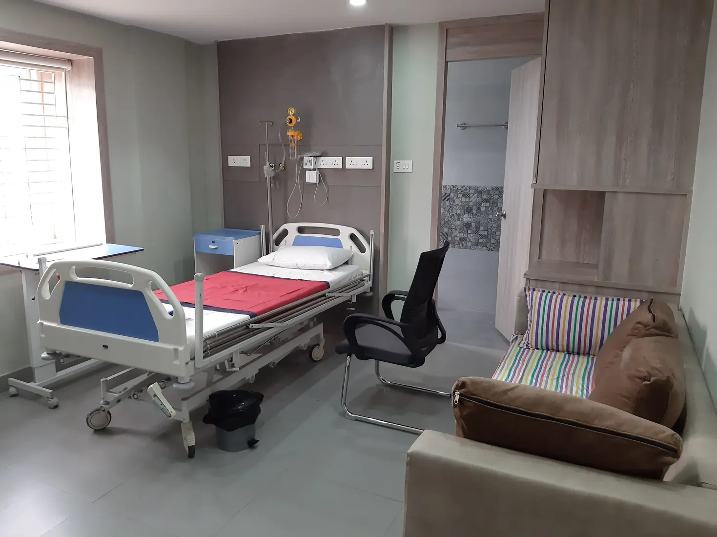 An Ahana inpatient room supporting maternity care